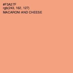 #F3A27F - Macaroni and Cheese Color Image